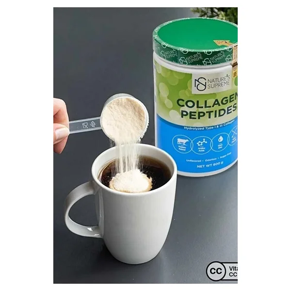 Nature's Supreme Collagen Peptides Powder Aromasız 600 Gr - Görsel 5