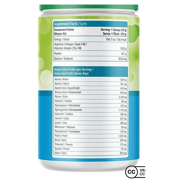 Nature's Supreme Collagen Peptides Powder Aromasız 600 Gr - Görsel 7