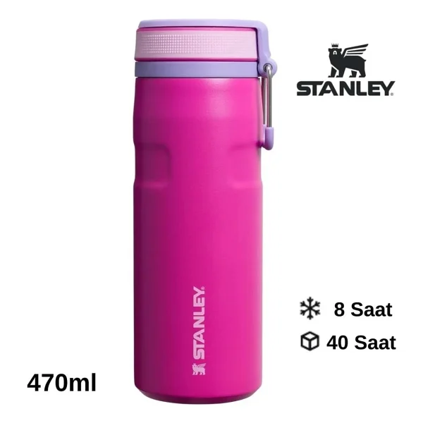 Stanley The Iceflow Twist Flip Pembe 0.47 Lt Çelik Termos - Görsel 4