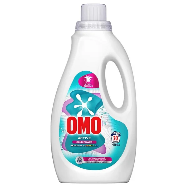 Omo Active Cold Power Beyazlar Ve Renkliler İçin Sıvı Deterjan 1.5 Lt - Görsel 10