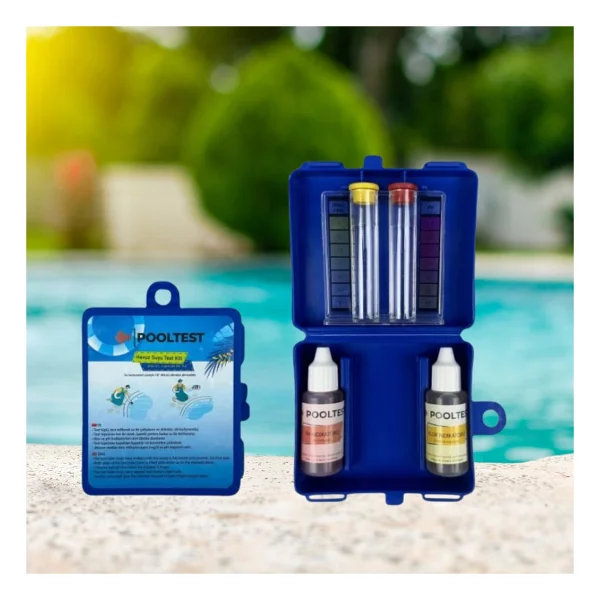 Pooltest Ekonomik Havuz Suyu Test Kiti Ph - Klor Ölçüm Kiti - Görsel 3