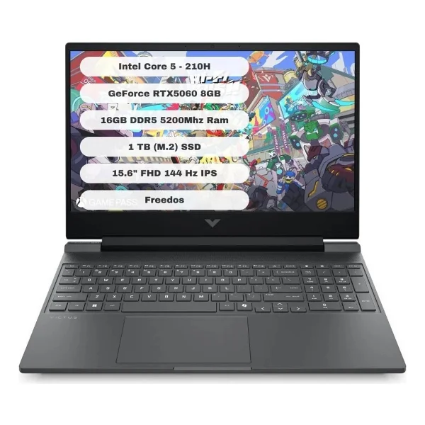 Hp Victus 15-Fa2019nt C21sgea Core 5 210h 16 GB 1 TB SSD Rtx5060 15.6" Full HD Gaming Laptop - Görsel 7