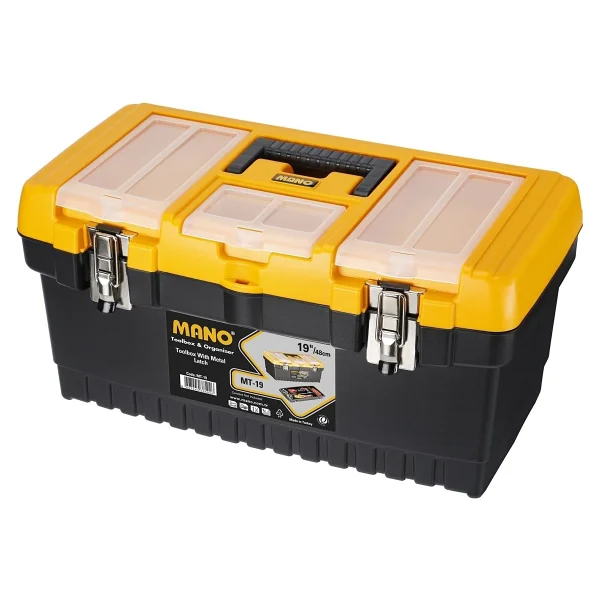 Mano Grip Metal Kilitli Takım Çantası 19" Mt19 Dayanıklı Plastik Ve Ergonomik Sap İle Çok Amaçlı Kullanım - Görsel 8
