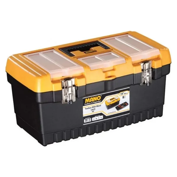 Mano Grip Metal Kilitli Takım Çantası 19" Mt19 Dayanıklı Plastik Ve Ergonomik Sap İle Çok Amaçlı Kullanım - Görsel 6