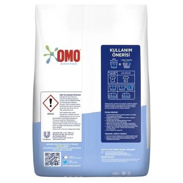 Omo Active Beyazlar Ve Renkliler İçin 10 Kg Toz Deterjan - Görsel 3
