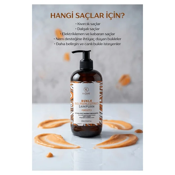 K K-Care Cosmetics Bukle Belirginleştirici 250 Ml Şampuan - Görsel 4