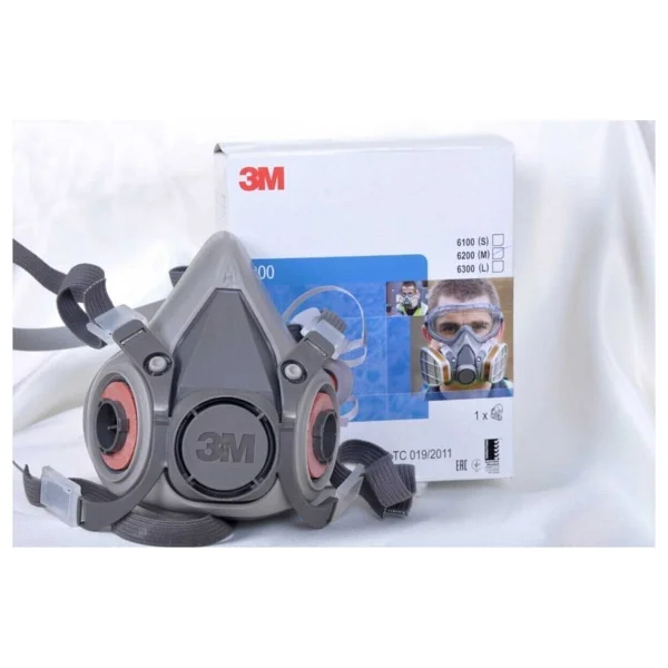 3m 6200 Orta Boy Yarım Yüz Maskesi + 1 Filtre - Görsel 4