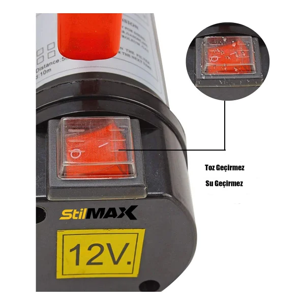 Stilmax 12v Kendinden Emişli Yakıt Sıvı Yağ Mazot Aktarma Transfer Pompası Paslanmaz - Görsel 3