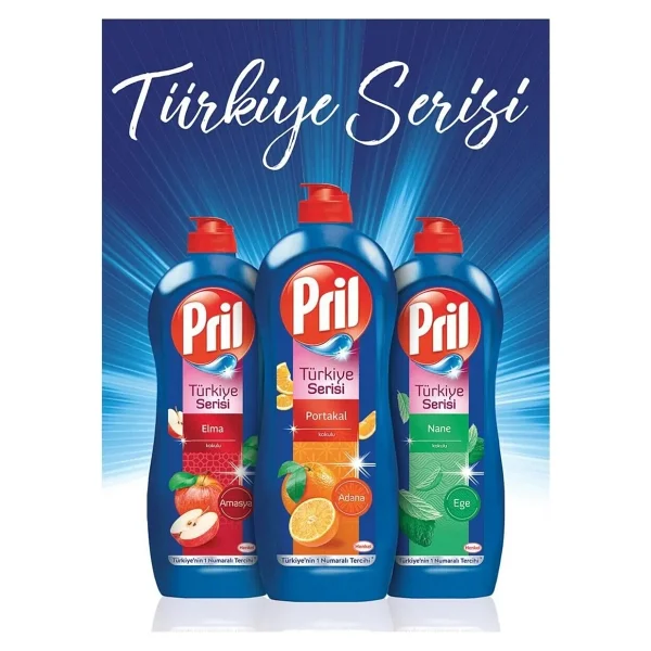 Pril Türkiye Serisi 653 Ml / 675 Gr Sıvı Bulaşık Deterjanı - Görsel 3
