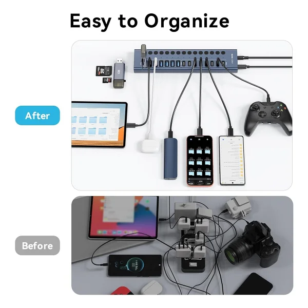 Acasis Hb16pro 16 Port USB Çoğaltıcı - Görsel 6
