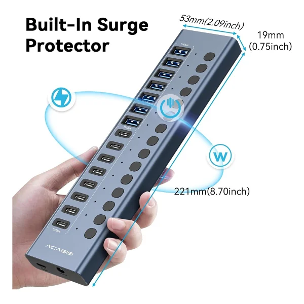 Acasis Hb16pro 16 Port USB Çoğaltıcı - Görsel 7