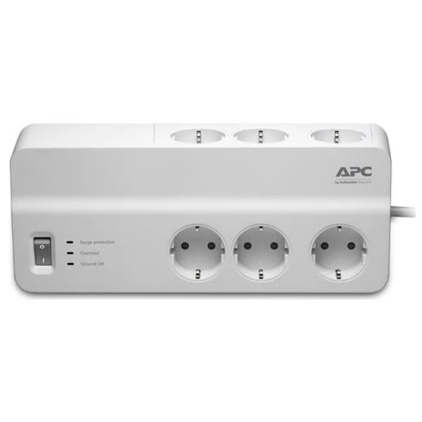 Schneider Electric Apc Pm6-Gr 1836 Joule Anahtarlı 2 M 6'lı Akım Korumalı Priz - Görsel 4