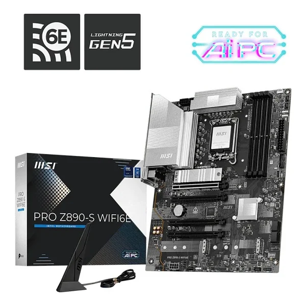 Msı Pro Z890-S Wıfı6e Intel Lga1851 DDR5 Atx Anakart - Görsel 2