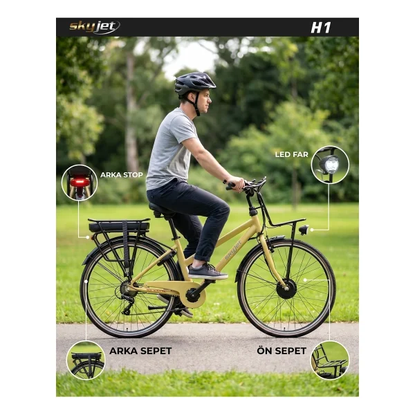 Skyjet H1 Elektrikli Bisiklet - Görsel 2