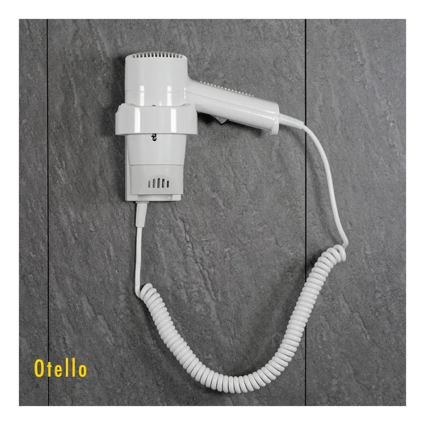 Etap Otello 1350 W Duvara Monte Otel Tipi Saç Kurutma Makinesi 1 Kademe Hız Ayarı İle Beyaz - Görsel 4
