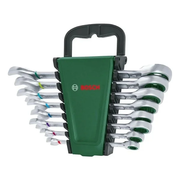 Bosch Cırcırlı Kombine Anahtar Seti 8 Parça 1/4 İnç Krom Vanadyum Malzeme ile Profesyonel Kalite - Görsel 7