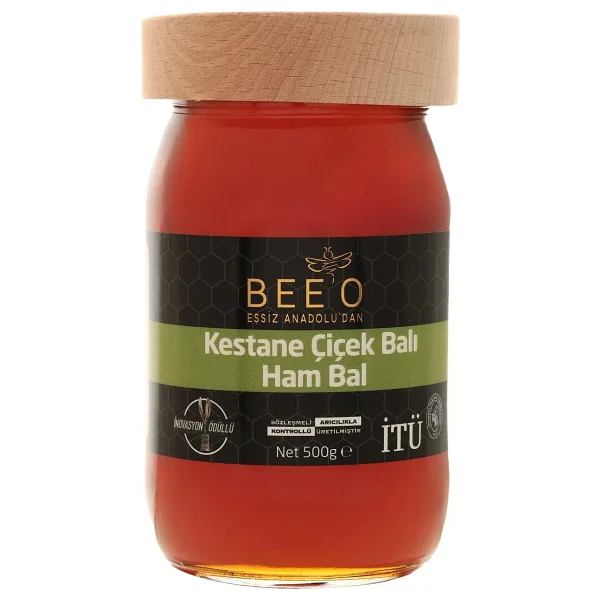 Bee'o 500 Gr Kestane Çiçek Ham Bal - Görsel 6