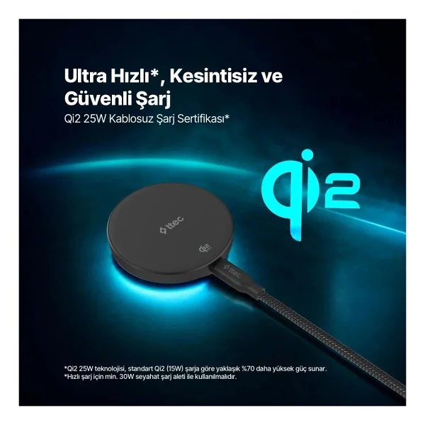 Ttec Aircharger Pro 2 Hockey 2ks41 Magsafe Kablosuz Hızlı Şarj Aleti - Görsel 10