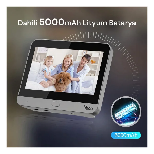 Yeco Pd-20 Akıllı Görüntülü Kapı Zili - Görsel 7