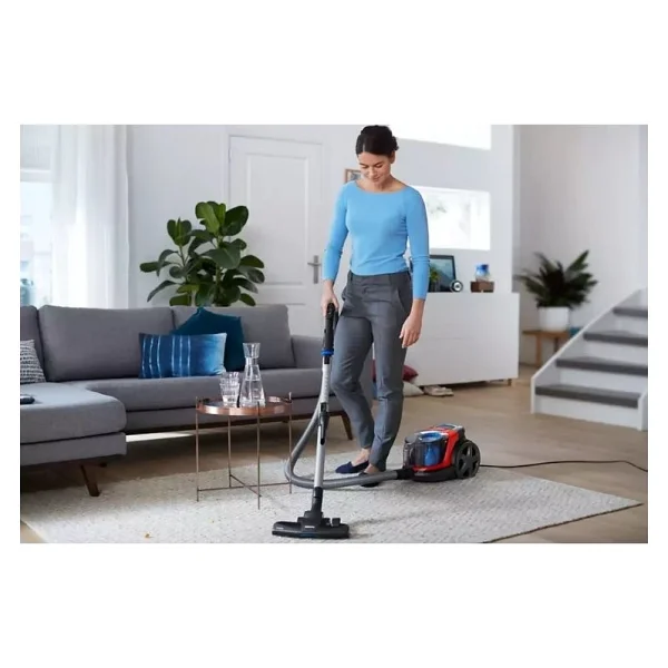 Philips FC9330 Toz Torbasız Elektrikli Süpürge 900W HEPA Filtreli Kırmızı - Siyah 1.5L Toz Haznesi - Görsel 3