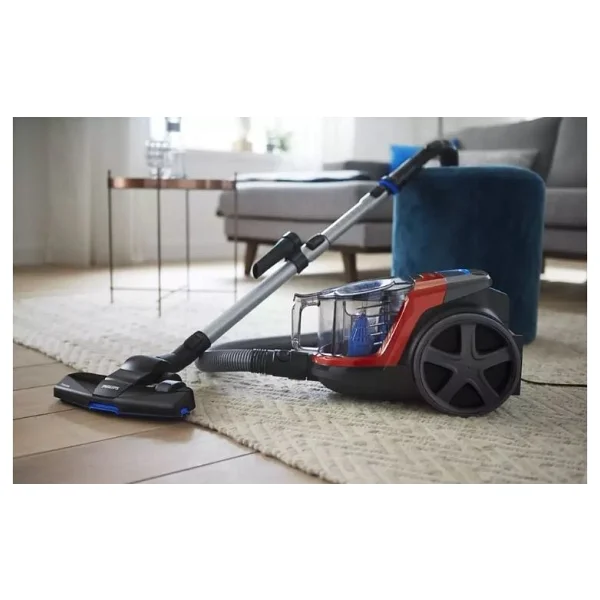 Philips FC9330 Toz Torbasız Elektrikli Süpürge 900W HEPA Filtreli Kırmızı - Siyah 1.5L Toz Haznesi - Görsel 5
