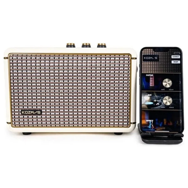 Kozmos Blaze-30cr Krem Bluetooth Hoparlör Ve Elektro Gitar Amfisi - Görsel 6