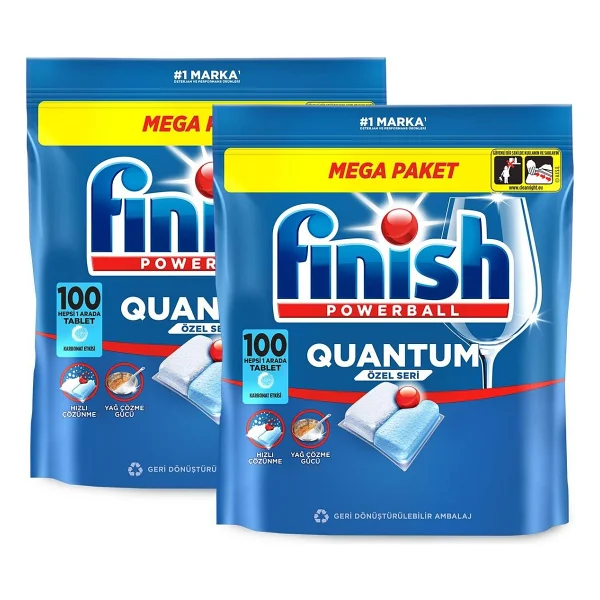 Finish Quantum Bulaşık Makinesi Tableti 100'lü 2 Adet - Görsel 10