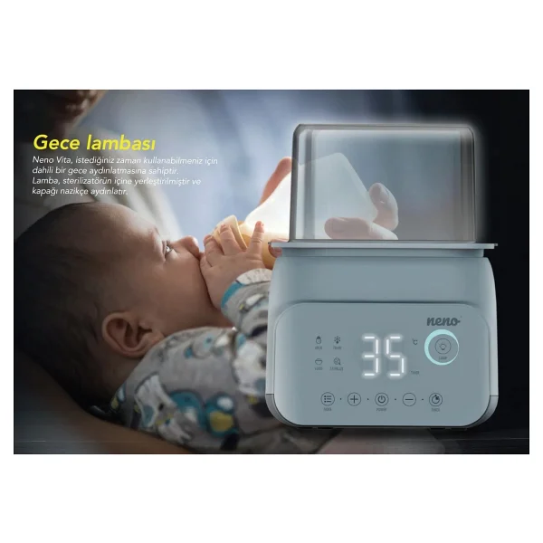 Neno Vita 5 İn 1 Buhar Sterilizatörü Ve Biberon Isıtıcı - Görsel 8