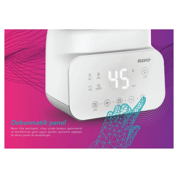 Neno Vita 5 İn 1 Buhar Sterilizatörü Ve Biberon Isıtıcı - Görsel 10
