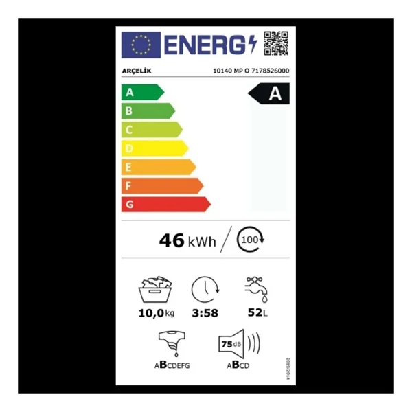 Arçelik 10140 Mp O 1400 Devir 10 Kg Çamaşır Makinesi - Görsel 9
