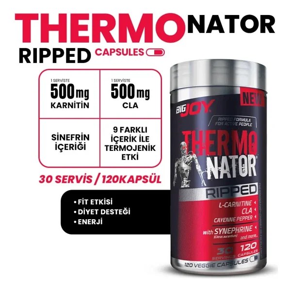 Bigjoy Thermonator Ripped 120 Kapsül - Görsel 4