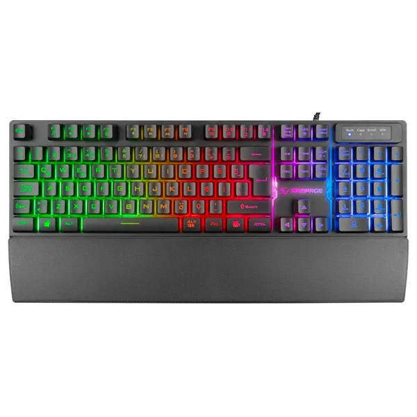 Rampage Runner Kb-Rx77 Siyah Membrane Switch Kablolu Oyuncu Klavyesi - Görsel 10