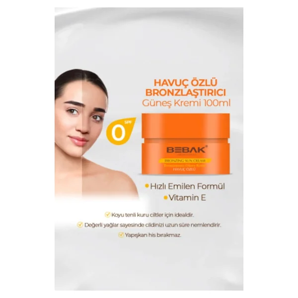 Bebak Havuç Özlü Güneş Kremi 100 Ml - Görsel 3