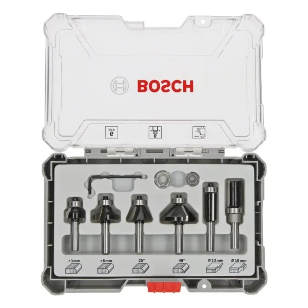 Bosch 2607017468 6 Parça 6 Mm Pro Karışık Freze Seti - Görsel 2