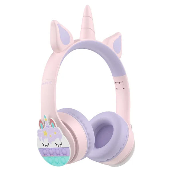 Havit H626bt Pro Pembe Kulak Üstü Çocuk Bluetooth Kulaklık - Görsel 5