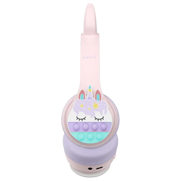Havit H626bt Pro Pembe Kulak Üstü Çocuk Bluetooth Kulaklık - Görsel 7