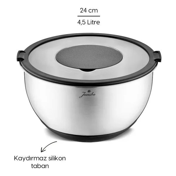 Jumbo New Globe 24 Cm Rendeli Saklama Kabı - Görsel 3