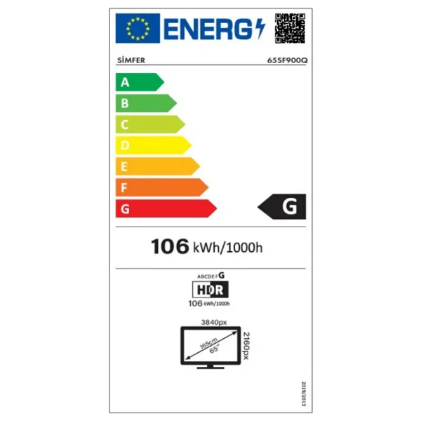 Simfer 65sf900q 4K Ultra HD 65" 165 Ekran Uydu Alıcılı Google Smart QLED TV - Görsel 9