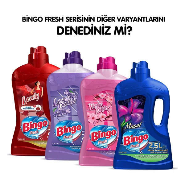 Bingo Fresh Mutlu Yuvam Yüzey Temizleyici 2.5 Lt - Görsel 5