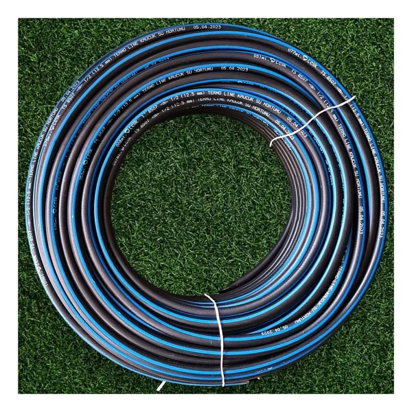 Termo Kauçuklu Bahçe Hortumu 50 Metre Dayanıklı 3 Katlı Sağlam Su Sulama Yıkama Hortum 12.5 Mm 1/2" - Görsel 6