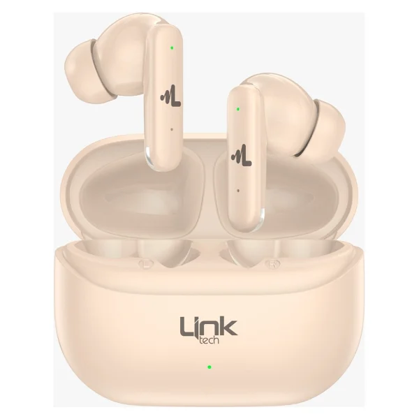 LinkTech S160 ANC TWS Bej Kulak İçi Bluetooth Kulaklık