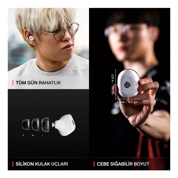 SteelSeries Arctis GameBuds ANC TWS Kulak İçi Bluetooth Oyuncu Kulaklığı - Görsel 7