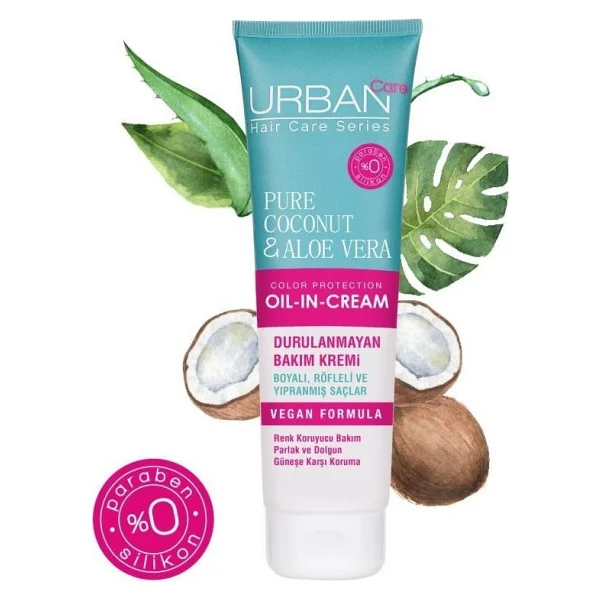 Urban Care Coconut & Aloe Vera 150 Ml Durulanmayan Saç Kremi - Görsel 9