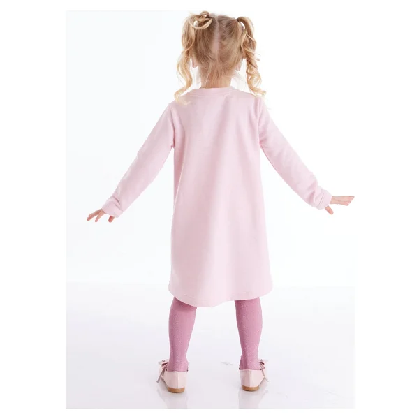 Denokids Cool Zürafa Kız Elbise Pembe 8 Y - Görsel 2