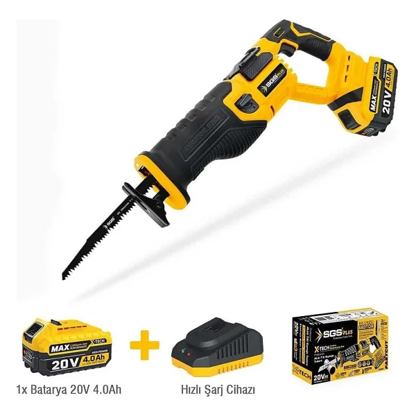Sgs 5565 Akülü Tilki Kuyruğu Testere Seti 20v - 4,0 Ah X 185 Mm - Görsel 5