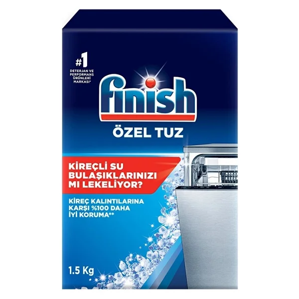 3 Adet Finish Bulaşık Makinası Tuzu 1500 G - Görsel 2