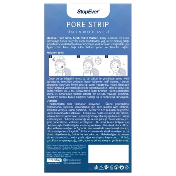 Stopever Pore Strip 6'lı Siyah Nokta Burun Plasteri - Görsel 2