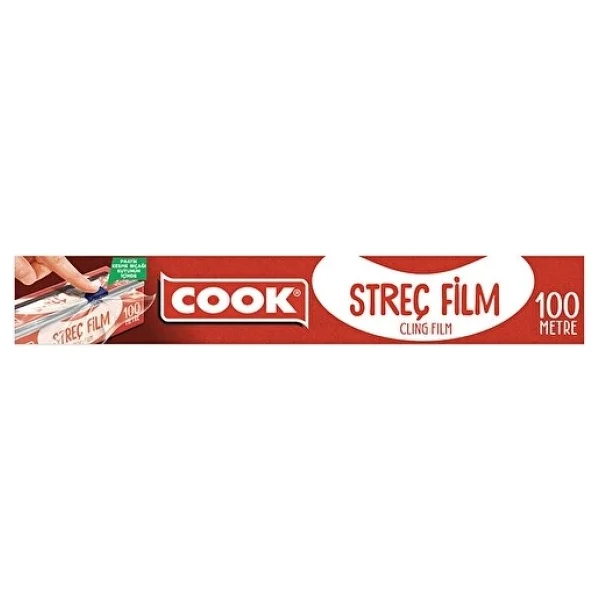 4 Adet Cook Streç Film 100 Metre Kesme Bıçaklı - Görsel 2