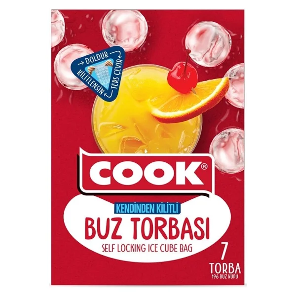 4 Adet Cook Buz Torbası Kendinden Kilitli - Görsel 3