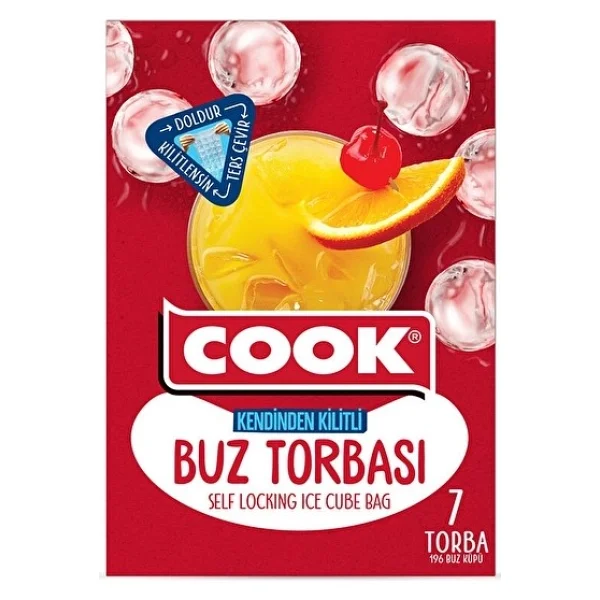 4 Adet Cook Buz Torbası Kendinden Kilitli - Görsel 2